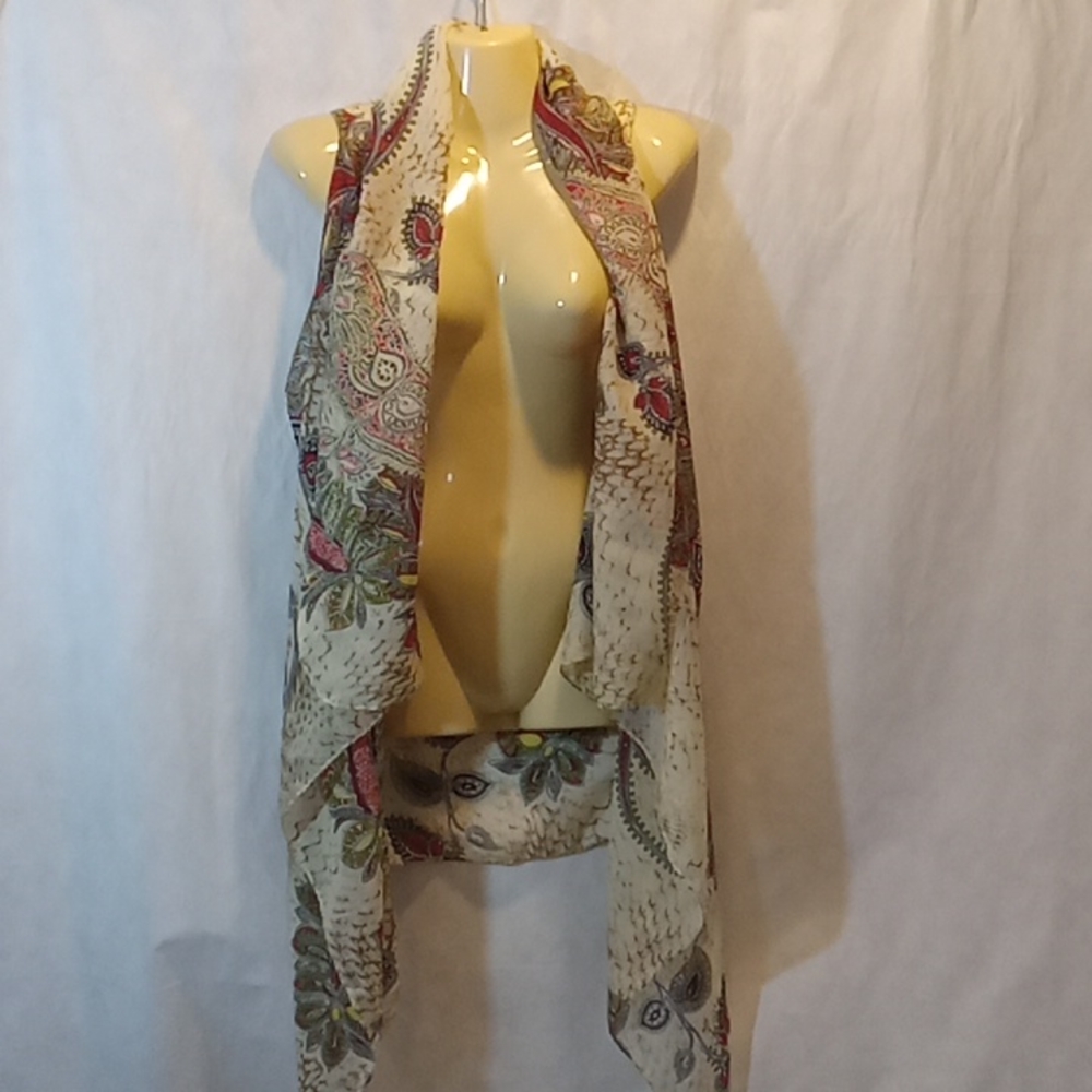 Lavello Convertible Paisley Print Scarf Wrap Beach Coverup Womens
